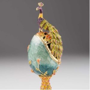 Peacock on a Faberge Egg, Keren Kopal