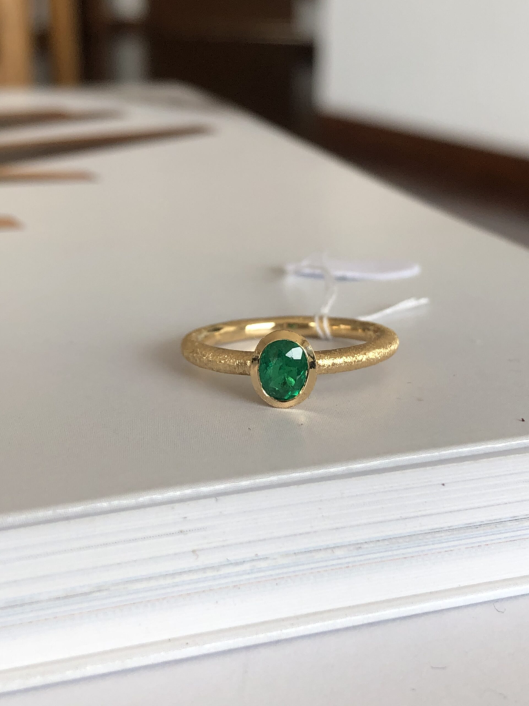 Oval Muzo Emerald Ring