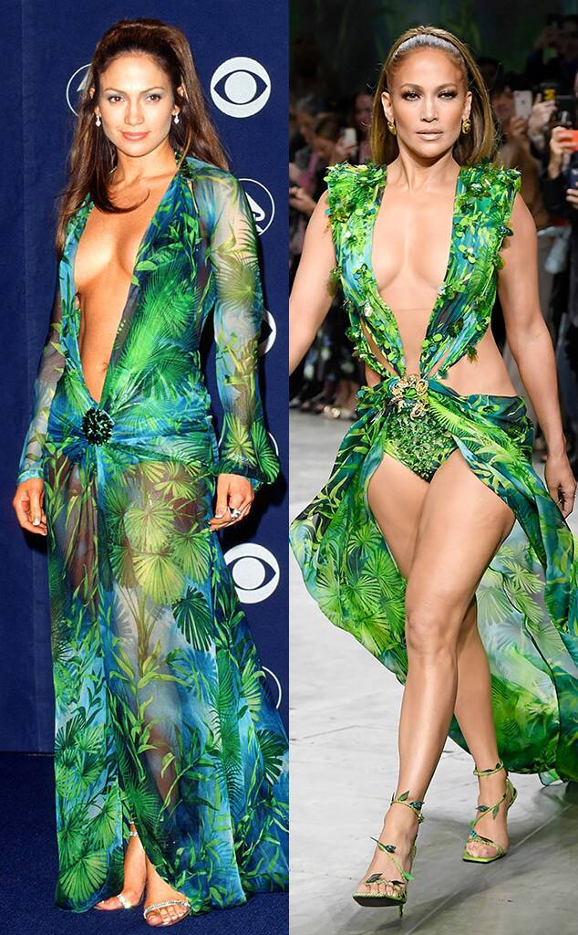 Jennifer Lopez in her era defining Green dress