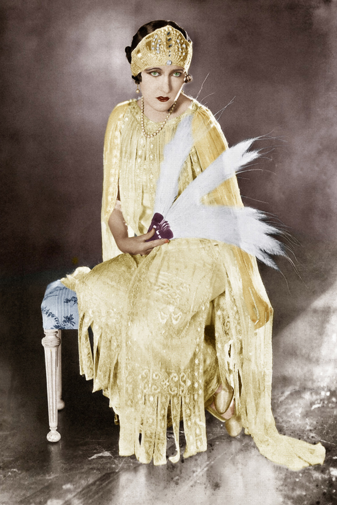 Gloria Swanson adorned in Gold