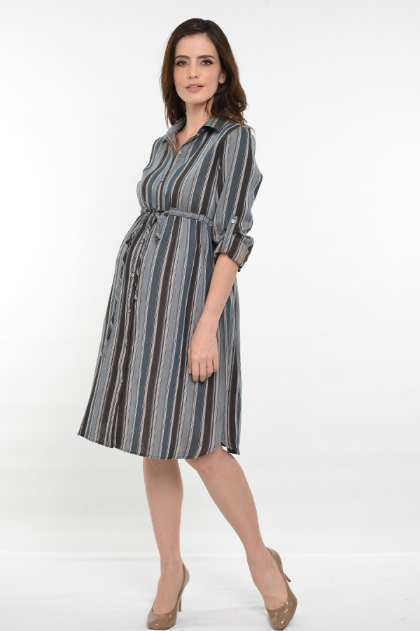 A shirtdress, perfect for work at the office