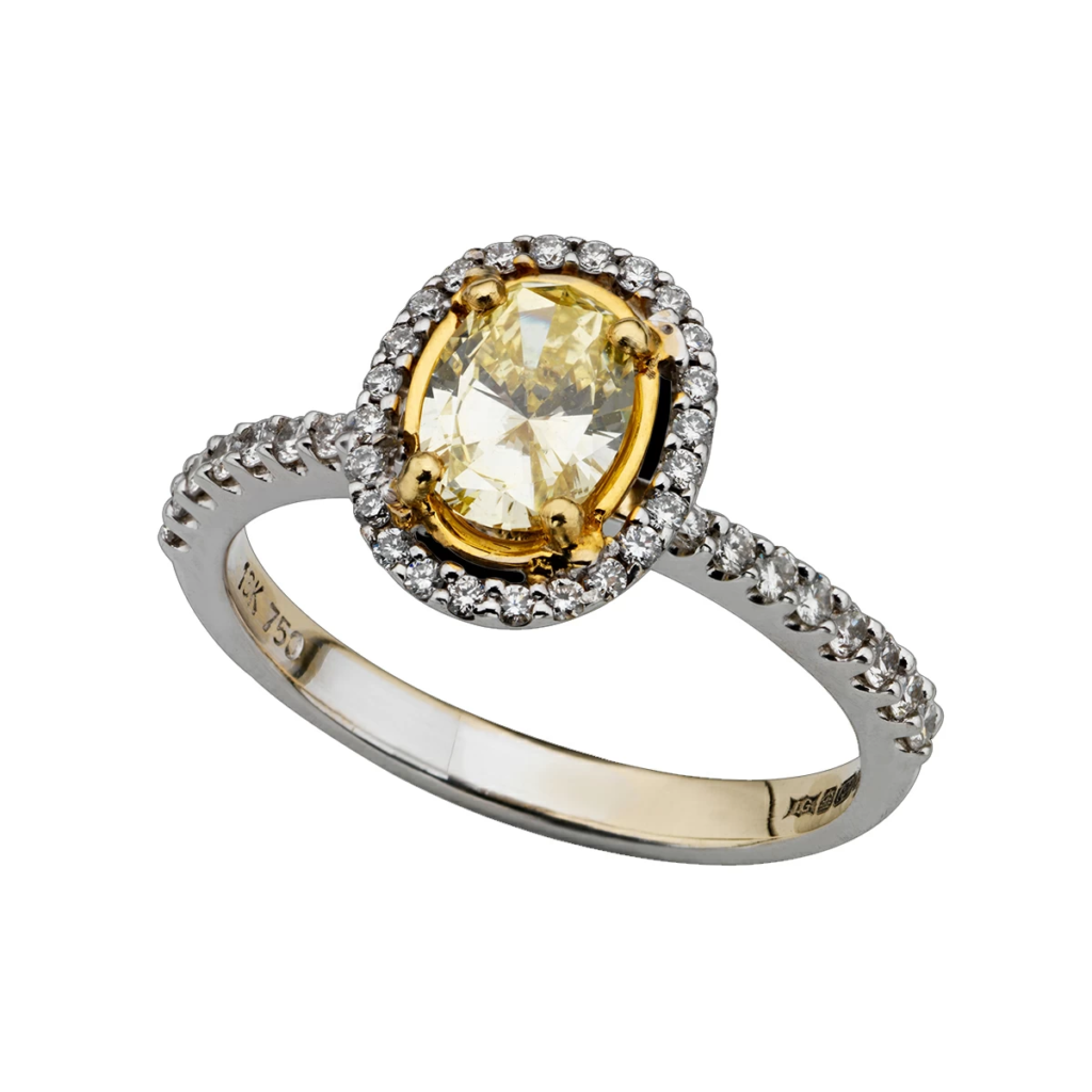  Fancy Yellow Diamond Ring