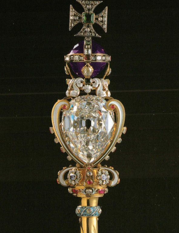 The Sovereign's Sceptre with Cross, which contains the Cullinan I