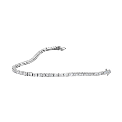 Bespoke Square Cut Diamond Tennis Bracelet