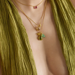 green diamond necklace