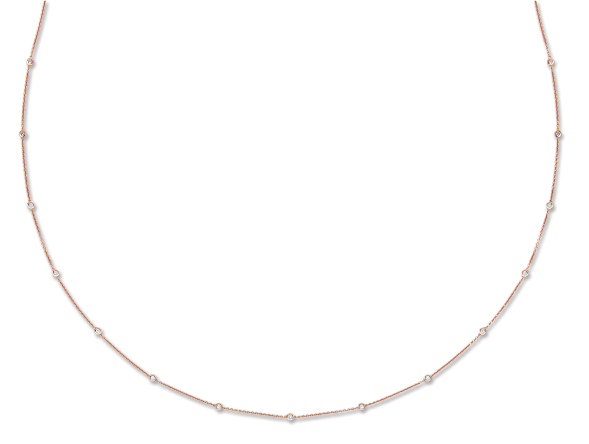Rose gold necklace