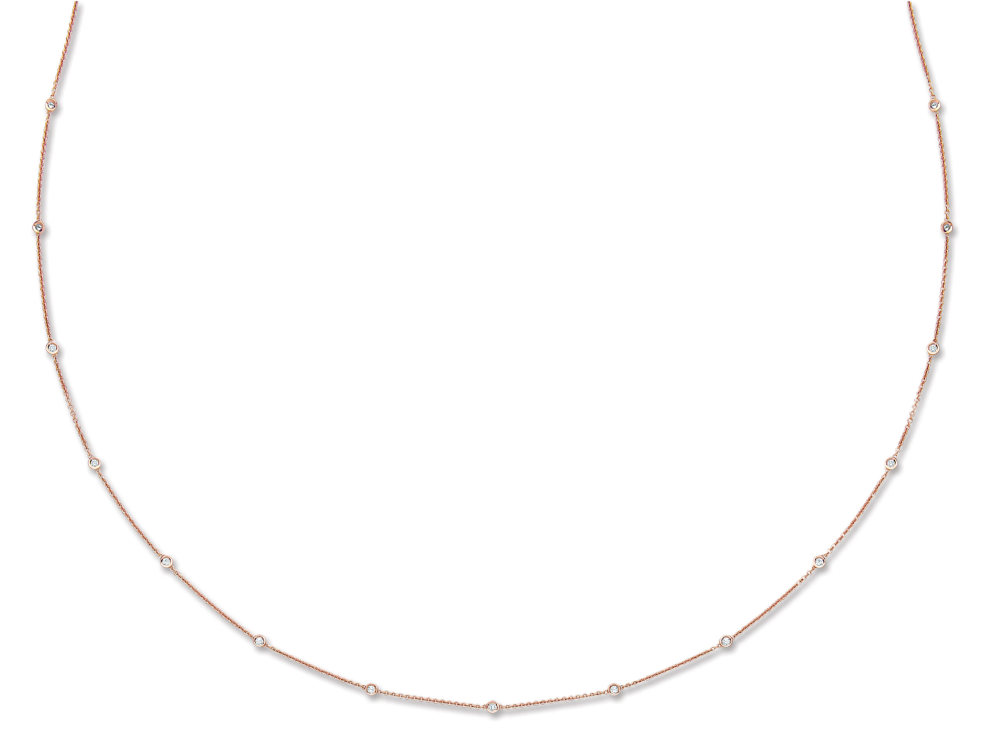 Rose gold necklace